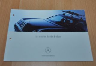 Mercedes Benz W210 Accessories E - Class Brochure Prospekt 1100