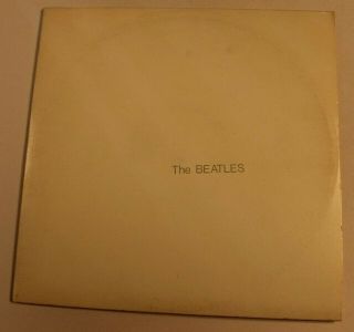 The Beatles White Album - Vinyl Lp: Vg,  Jacket: Vg,  (no Poster/photos)