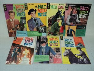 Wild Wild West 1 - 7 Set Solid 1966 - 1969 Gold Key Comics (s 11209)