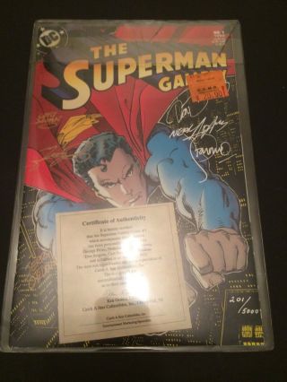 The Superman Gallery 1 (1993,  Dc) Signed X6 Neal Adams George Perez Steranko,