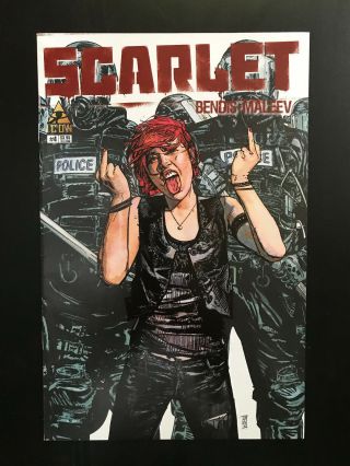 Scarlet 4 1:50 Middle Finger Variant 2010 Marvel Comic Book
