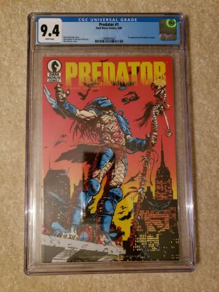 Predator Limited Series 1 Cgc 9.  4 Case Dark Horse Comics