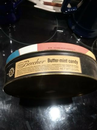 Unusual Vintage 1961 Katherine Beecher Butter Candy Tin,  Manchester Pa. 3