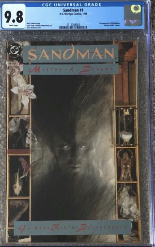 Sandman 1 (d.  C.  / Vertigo Comics) White Pages Cgc 9.  8 Netflix