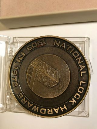 Set Of 4 National Lock Co.  75th Anniversary Coasters