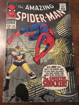 Marvel The Spider - Man 46 Silver Age Comic Book 1st Shocker