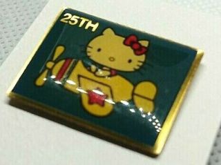 Sanrio Hello Kitty Japan 25th Anniversary Pin Vintage Rare