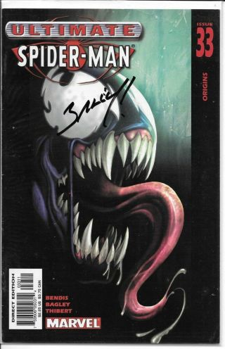 Ultimate Spider - Man Signed Mark Bagley 1st Ultimate Venom Marvel Comics
