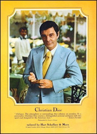 1975 Louis Jourdan Photo Christian Dior Men 