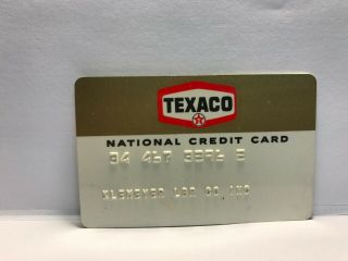 Expired Vintage Texaco National Gas Oil Credit Card Service Station Collect 2