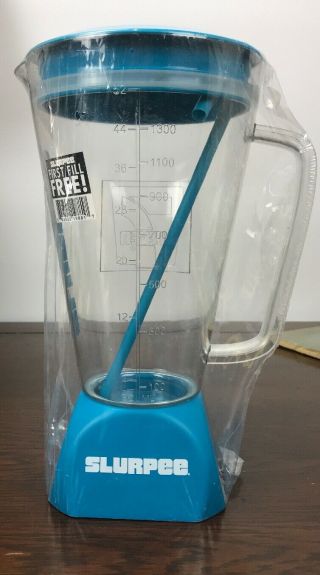 Slurpee Blender Refill Plastic Cup Blue In Wrapping
