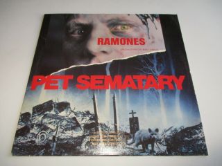 The Ramones Pet Sematary Vinyl 12 " Maxi - Single 1989 Promotional Ep Record Nm,