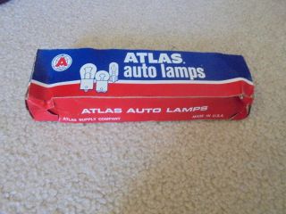 Vintage Box Of Atlas Auto Lamps