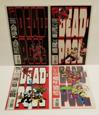 Deadpool The Circle Chase 1 - 4 1st Solo Series 1st Slayback Complete Set