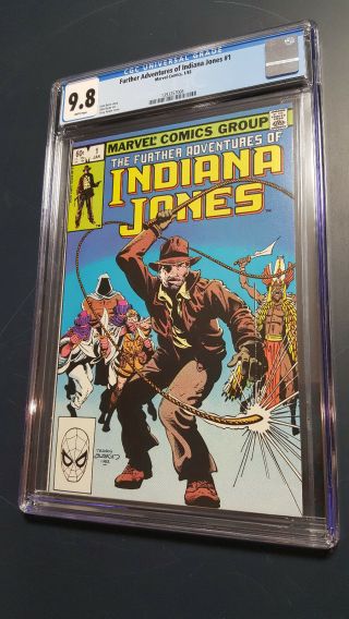 Further Adventures Of Indiana Jones 1 Cgc 9.  8 1/83 W.  P Marvel