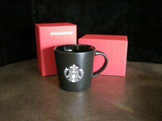 Starbucks Espresso Mug Black 3 Oz Demitasse Cup 2015 Retired Ornament