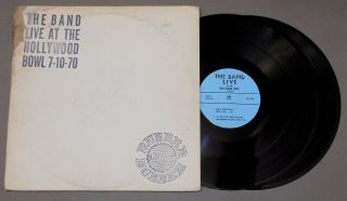Htf Rock 2x Lp The Band Live At Hollywood Bowl 7 - 10 1970 Rubber Dubber Not Tmoq
