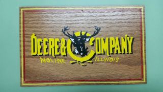 John Deere And Company Moline Illinois Wood Sign