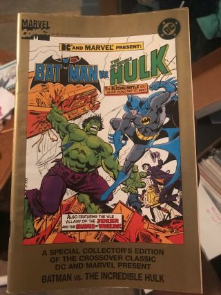 Batman Vs The Incredible Hulk 1995 Dc Marvel Reprint Collectors Edition