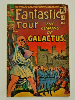 Fantastic Four Issue 48 March 1966 Marvel Comic Book The Coming Of Galactus