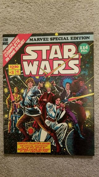 Marvel Special Edition Featuring Star Wars 3 1978 Marvel Comics