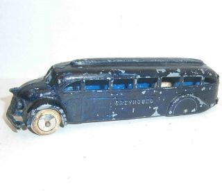Vintage 1937 - 1939 Tootsietoy No.  1026 Greyhound Bus - 6 - Inch - Exc