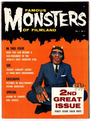 Famous Monsters Of Filmland 2 7.  5 Cgc Break - Out Ow/w Pgs 1958