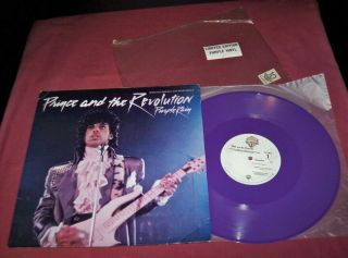 Prince & Revolution Purple Rain,  12 " Coloured Vinyl,  Wb 92 02670 Canada 1984 Vg,