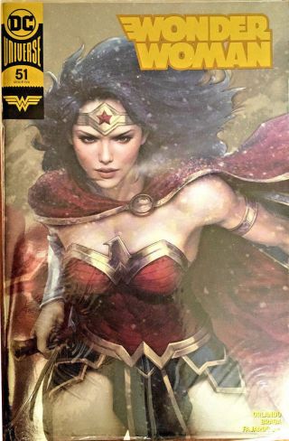Wonder Woman 51 Vol 5 Stanley Artgerm Lau Gold Foil Convention Variant Nm
