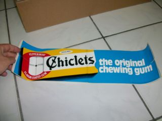 Vintage Chiclets Chewing Gum Large Sticker From 1970 