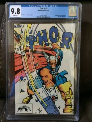 Mighty Thor 337 Cgc 9.  8 White Pages 1st Beta Ray Bill