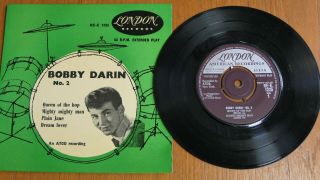 Bobby Darin No.  2 Ep Plum London Label Inc Queen Of Hop Dream Lover