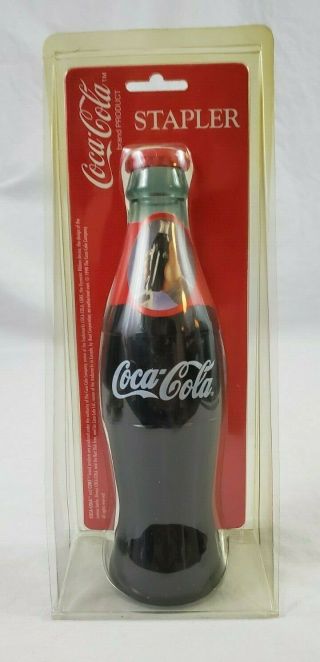 Vintage Coca - Cola Bottle Stapler In Package Coke Collectible