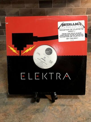 Metallica " Master Of Puppets " Rare Promotional Elektra Record/vinyl/memorabilia