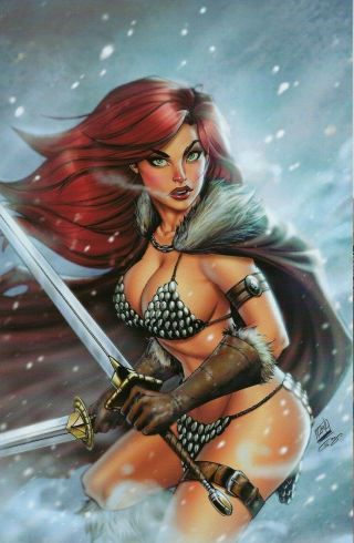 Red Sonja 1 Ryan Kincaid Variant Virgin Cover Comics Elite Ltd To 500 Conan