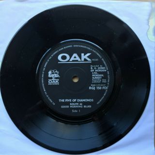 The Five Of Diamonds - Four Track E.  P.  1965 Oak Records 7 " Single.  Ex Listen