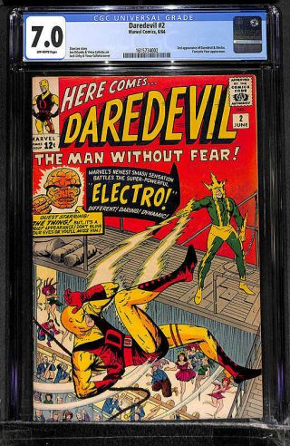 Daredevil (1964 - 98) 2 Marvel Cgc F/vf: 7.  0 Key