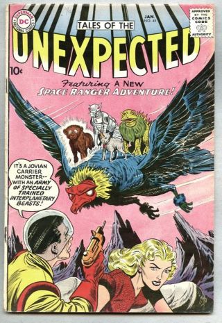 Tales Of The Unexpected 45 - 1960 Fn - Dc Space Ranger Nick Cardy