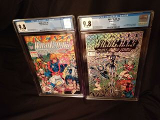 Cgc 9.  8 (nm/m) Wildc.  A.  T.  S.  1 & 2 - 1st Appearance Of Wetworks - White Pages