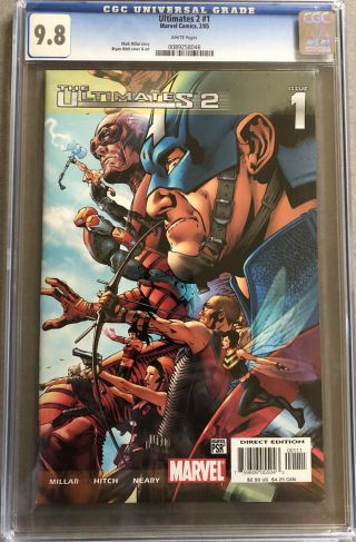 Ultimates Vol 2 1 Cgc 9.  8 White Pages