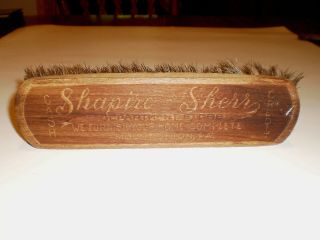Vintage Adv.  Shoe Brush Shapiro & Sherr Department Store Mt.  Union Pa Huntingdon