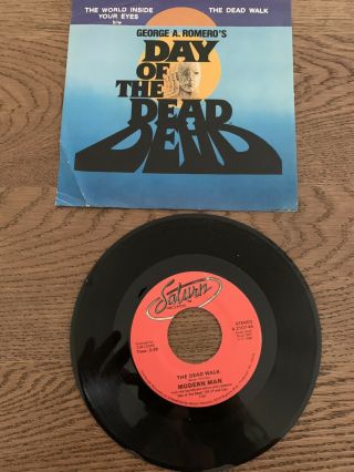 Day Of The Dead Lp George Romero Horror Soundtrack Vinyl 45 7 Inch Rare