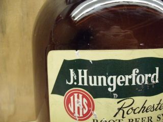 Vintage J.  Hungerford Smith’s Root Beer Jug Bottle Glass - 5