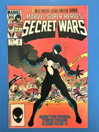 Marvel Heroes Secret Wars 8 1st Black Costume Nm,  / - White Pages