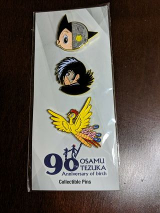 Astro Boy 3 Pin Set Loot Anime Crate Osamu Tezuka 90th Anniversary Astro Boy