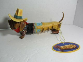 Westland Hot Diggity “get A Long Little Doggie” Dachshund Cowboy Figurine 2005