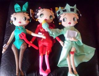 Betty Boop Dolls " Playboy Bunny ",  " Devil " & " Liberty " With Tags