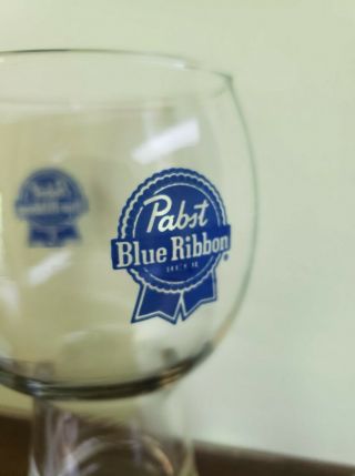 PBR Pabst Blue Ribbon pilsner glass mug 2