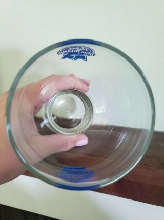 PBR Pabst Blue Ribbon pilsner glass mug 3