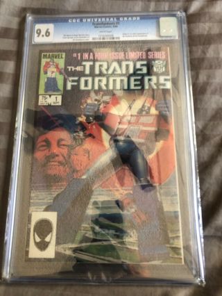 The Transformers 1 (sep 1984,  Marvel) Graded 9.  6